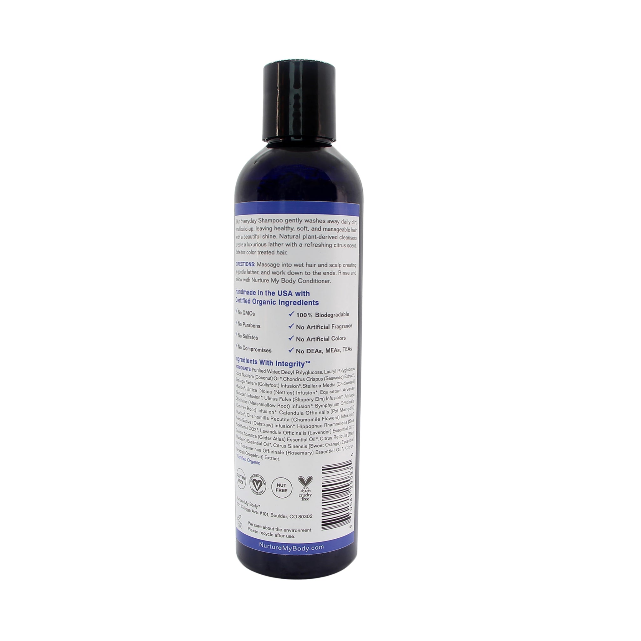 All Natural Botanical Rich Sulfate Free Everyday Shampoo by Nurture My Body