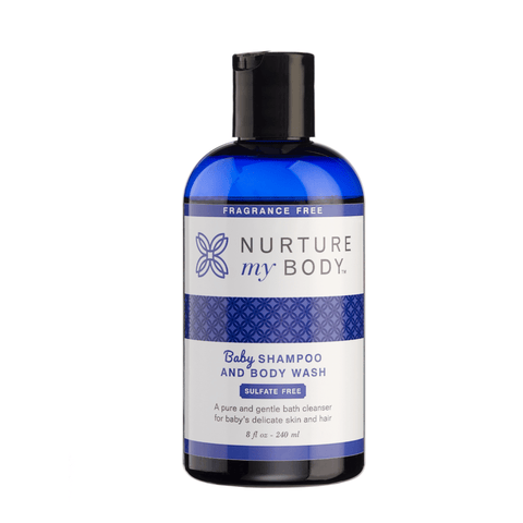 Fragrance Free Baby Shampoo and Body Wash Sulfate Free by Nurture My Body 