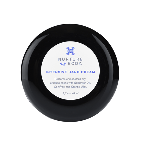 Intensive hand Cream by Nurture My Body. Indulge your hands with organic shea butter, aloe and lavender