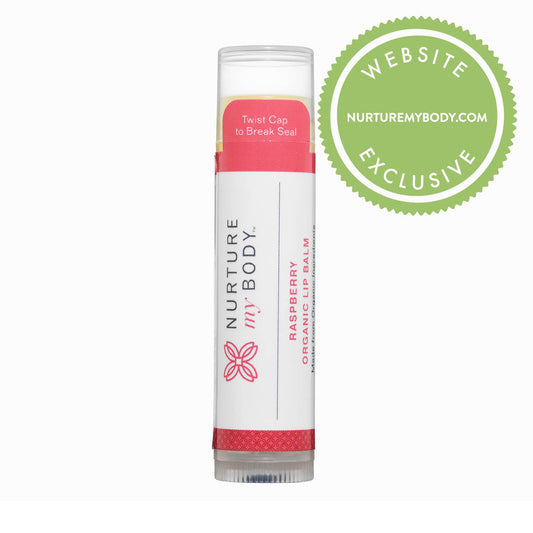 Nurture My Body | 100% USDA Certified Organic Raspberry Lip Balm