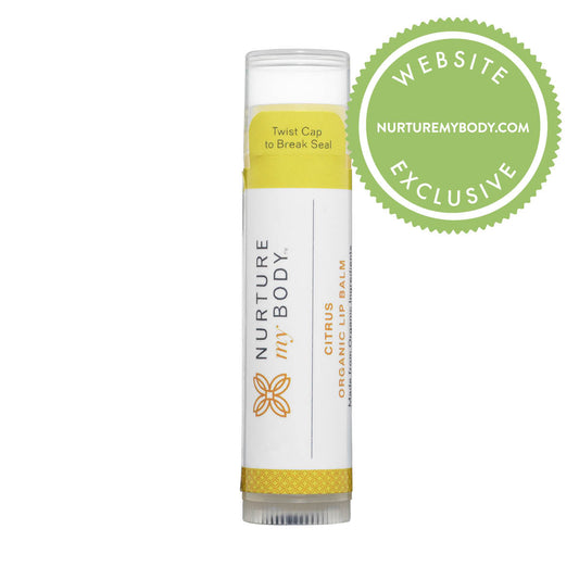 Nurture My Body | 100% USDA Certified Organic Citrus Lip Balm