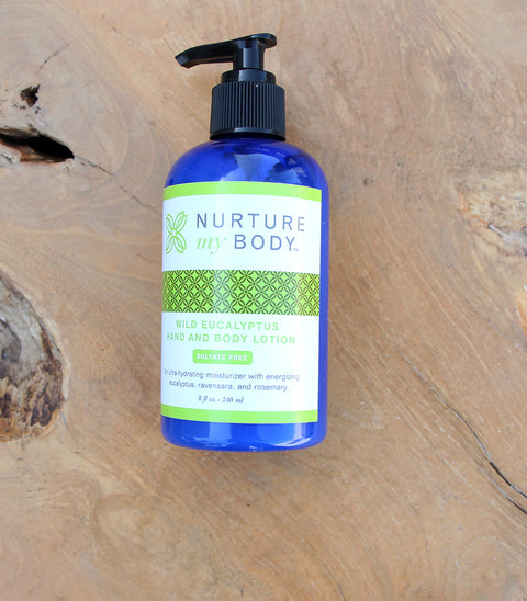 All Natural Sulfate Free Wild Eucalyptus Hand and Body Lotion