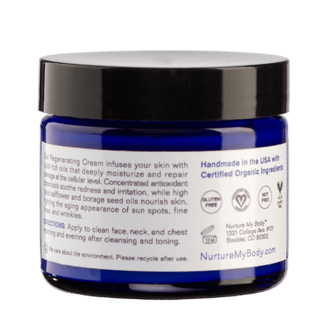 Regenerating Cream with borage seed oil and marsh mallow root to nourish dehydrated damaged skin