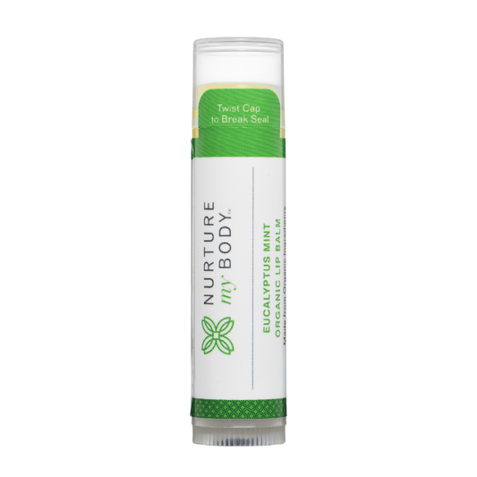 Nurture My Body | 100% USDA Certified Organic Eucalyptus Mint Lip Balm