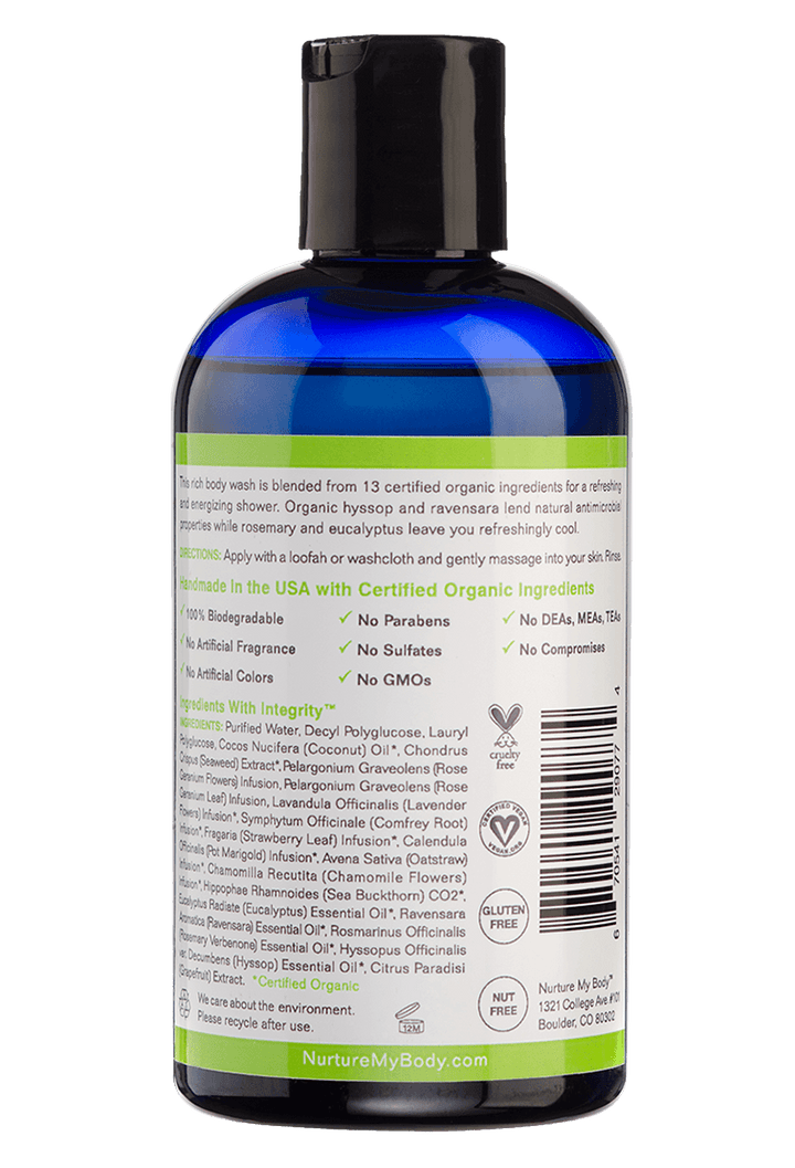 Wild Crafted All-Natural Moisturizing Body Washes from Nurture My Body